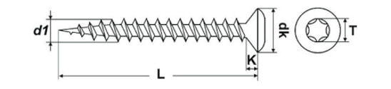 Bild von LSK-Spanplattenschr. Torx