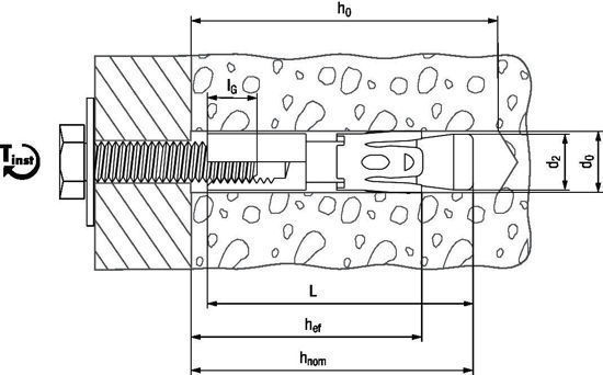 Bild von Bolzenanker Tecfi ABT71