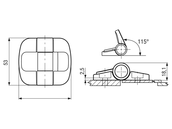 Bild von Scharniere southco® C6