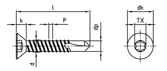 Bild von Senk-Bohrschrauben